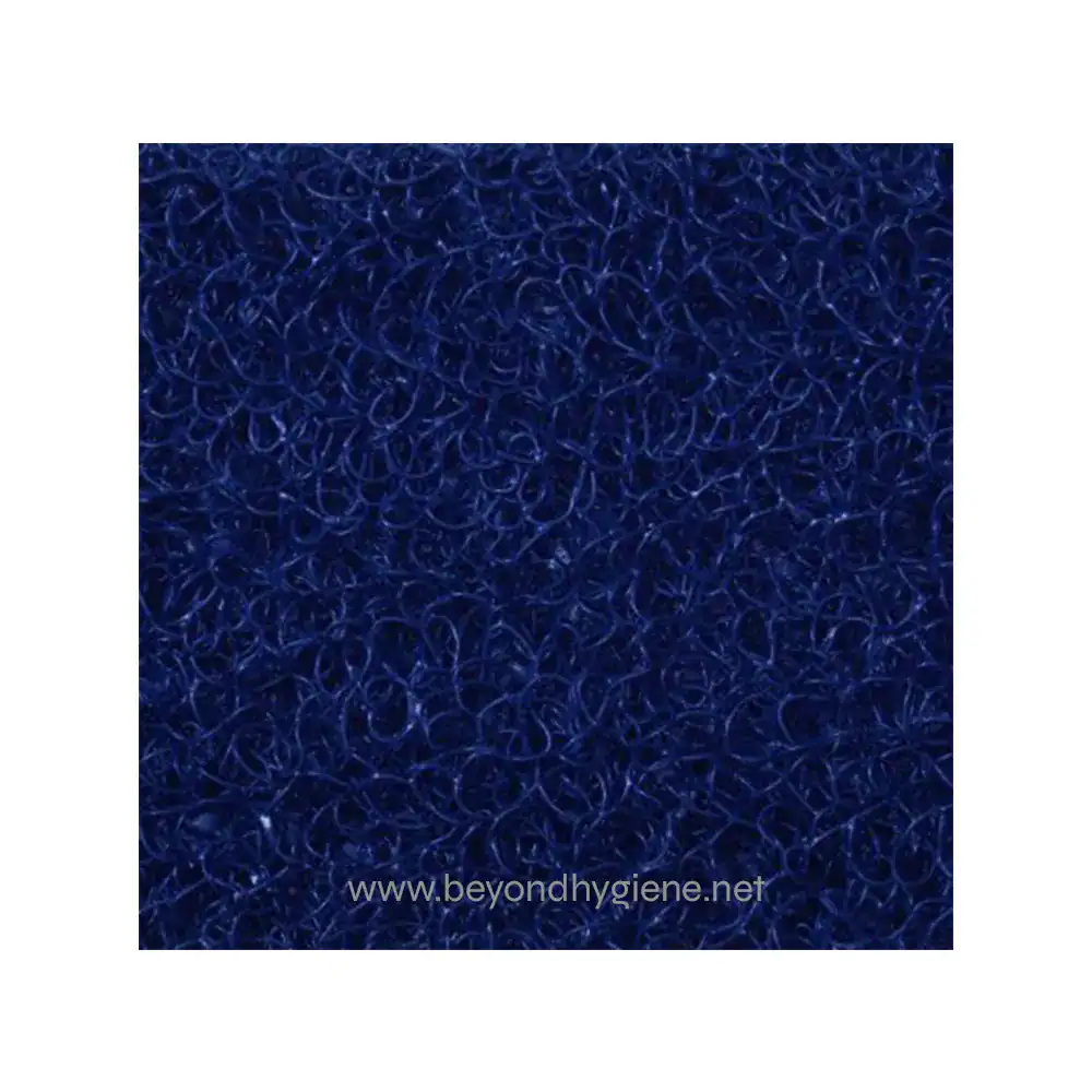 1 Blue cleaning brush scrubbing pad material for hygiene and sanitation purposes.