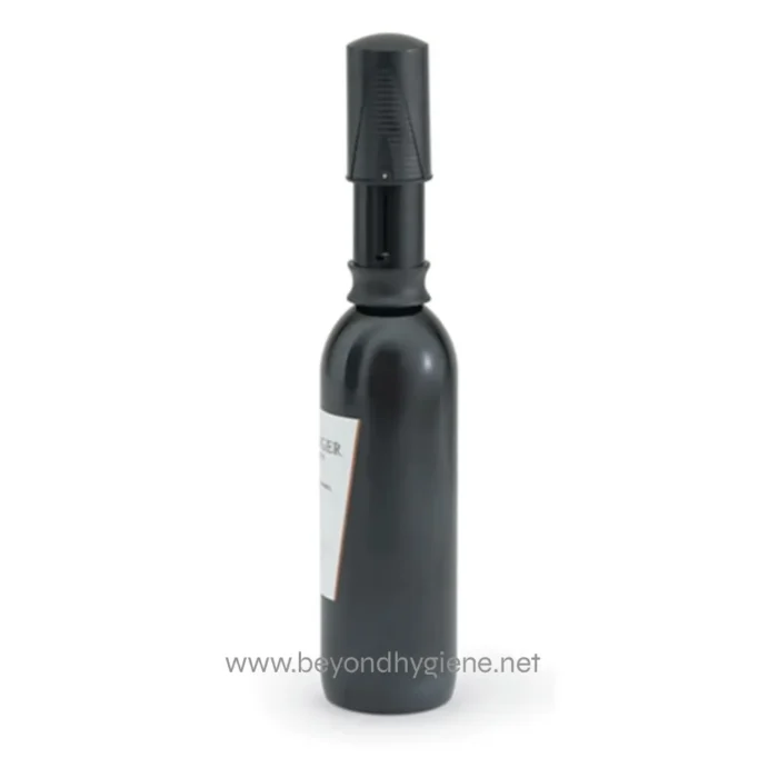 Spray bottle dispenser for hygiene and sanitation purposes, ideal for disinfectant sprays in medical, commercial, and home cleaning environments.