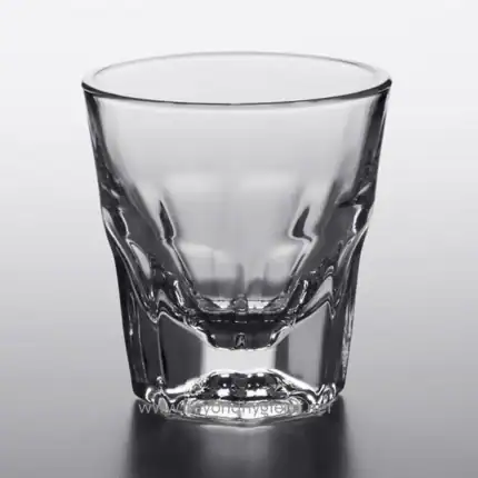 Clear glass tumbler for hygiene and sanitation, used in professional cleaning services in Asia, durable and hygienic drinkware by Beyond Hygiene Asia.