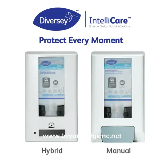 Automatic hand sanitizer dispenser for hygiene and health protection, available in hybrid and manual options, ideal for clean and safe environments.