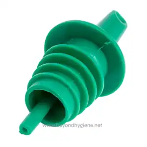 Tablecraft 35G Plastic Free Flow Pourer, Economy, Green