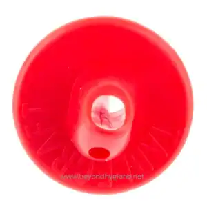Red silicone door stopper with "Caution Wet Floor" embossed in bold letters, designed to prevent slips and accidents in commercial and residential spaces. Durable, flexible, and easy to clean.