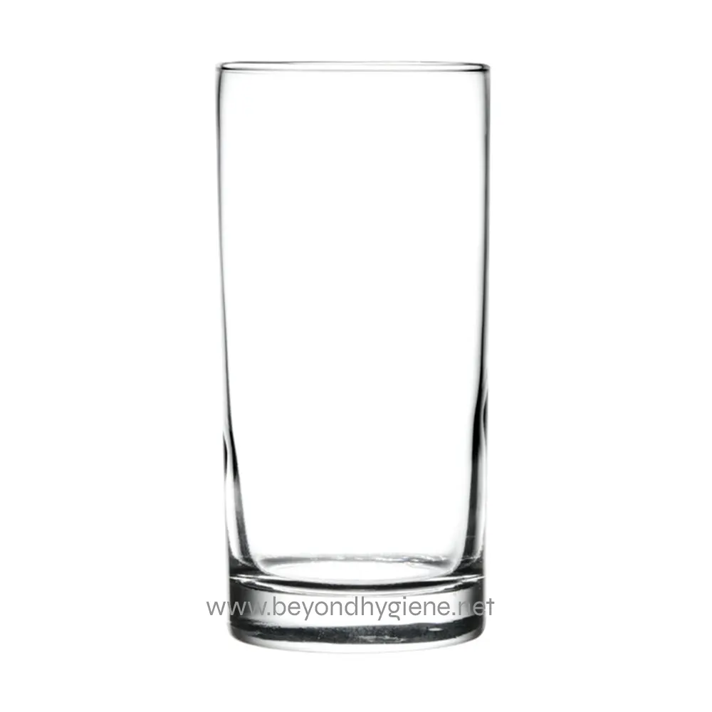 310830 Clear glass tumbler perfect for beverages, showcasing clean and modern design. Ideal for hospitality and catering industries focusing on hygiene and quality service in Asia.