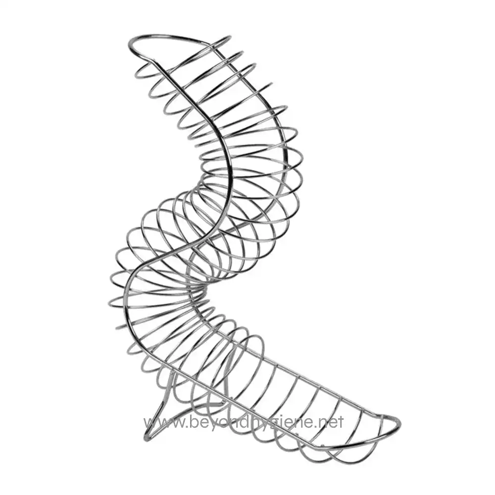 320234 Stainless steel spiral hair clip, hygiene and hair accessory for professional salons and personal use. Durable and sleek design offers a reliable styling tool.