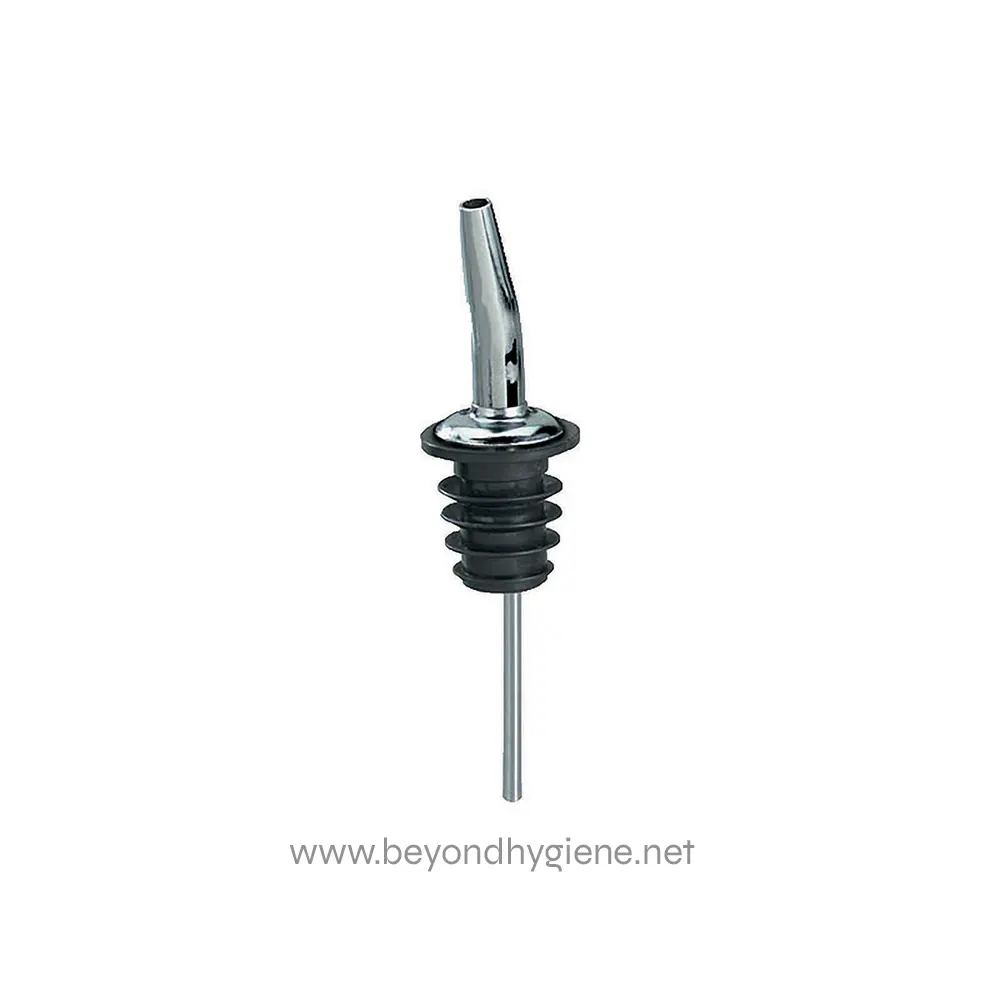 Wrapped wine bottle opener with black rubber grip for easy cork removal. Ideal for wine enthusiasts and bar settings. Durable, sleek design helps open bottles effortlessly. Perfect for wine service in hospitality.