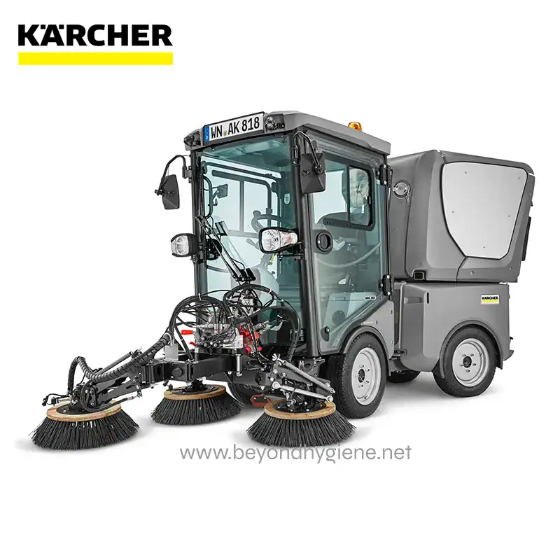 CITY SWEEPER MC 80 (4) Karcher street cleaning machine with rotating brushes for efficient outdoor sanitation and hygiene services in Asia.