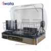 Stainless steel commercial dishwasher with digital controls, perfect for hygiene and sanitation in Asian foodservice kitchens.