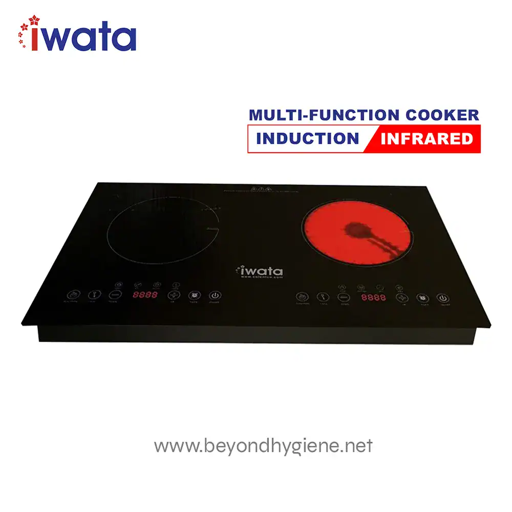 CM20IC-02 Induction Cooker (1) Induction infrared multi-function cooktop with digital controls, sleek black design, perfect for modern kitchens.