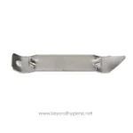 Metal dental instrument highlighting hygiene tools used in professional cleaning; essential for maintaining oral health and dental hygiene.