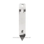 Metal wall hook for hygiene and sanitation facilities, durable stainless steel construction, ideal for commercial and industrial use.