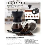 Coffee grinder, manual, professional espresso, coffee milling, durable ceramic burr, adjustable grind size, easy to use, high-quality coffee accessories, beyond hygiene asia.