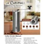Coffee grinder, manual stainless steel conical burr, heavy duty, for brewing fresh coffee at Beyond Hygiene Asia, durable kitchen accessory, optimized for home and commercial use.
