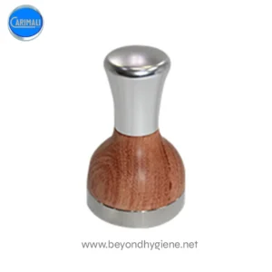 Coffee Tamper (Wood with silver)