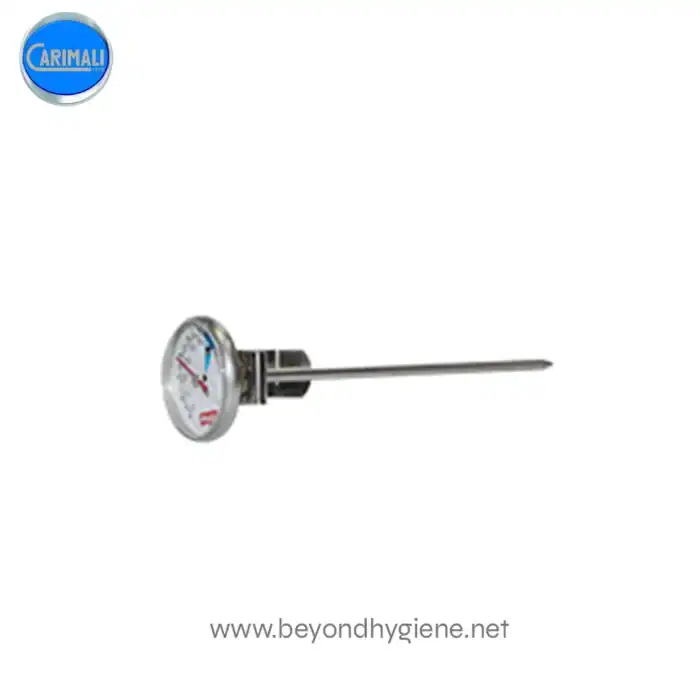 Pressure gauge temperature sensor for industrial hygiene and safety applications at Beyond Hygiene Asia.