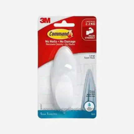 Command™ Bath Towel Hook Large