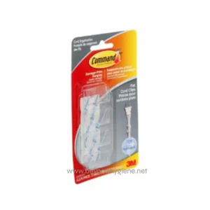 Command™ Cord Clips 17305CLR-C, Clear, Small, 4 Clips/5 Strips/Pack