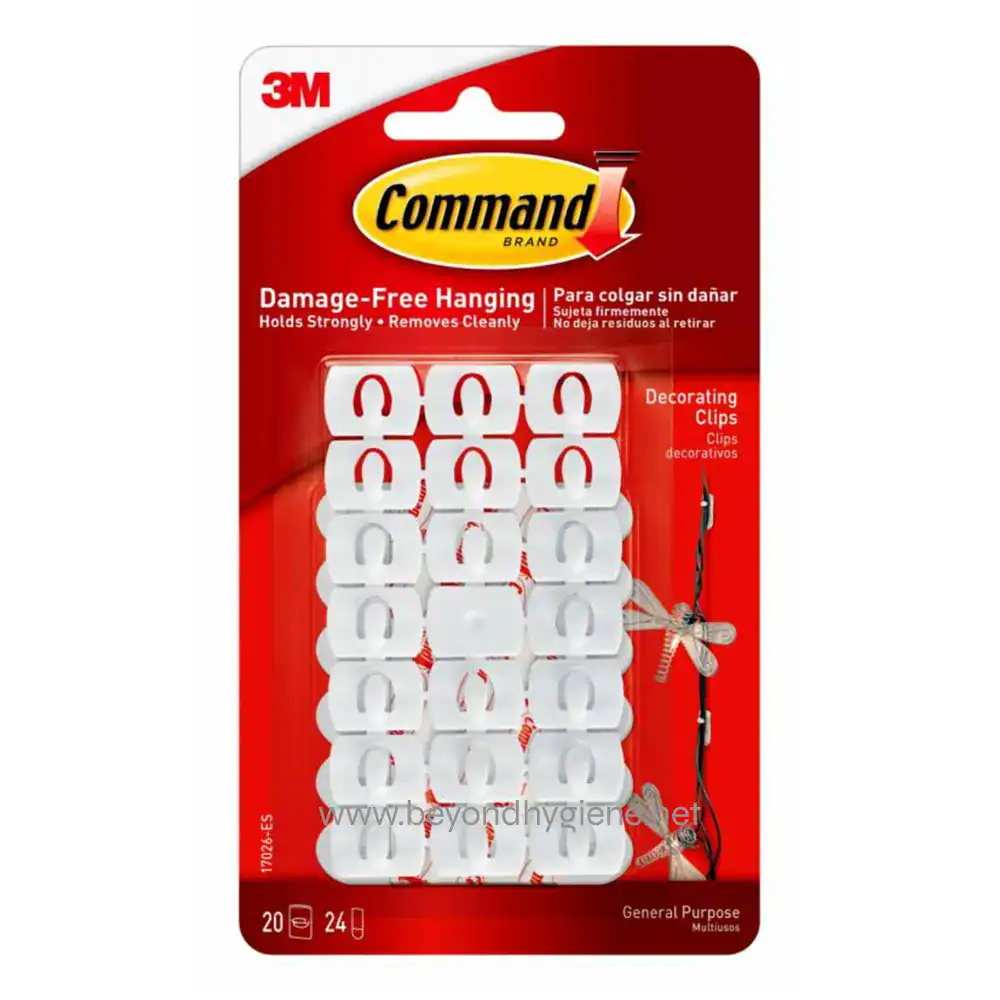 Command™ Decorating Clips 20 clips + 24 strips