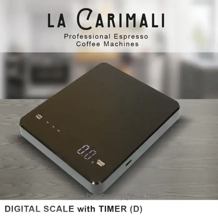 High-precision digital kitchen scale with timer, sleek black design, perfect for accurate measurements and cooking efficiency. Suitable for home and professional culinary use.
