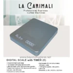 Digital scale with timer, compact and lightweight design, high precision sensors, large LED display, rechargeable lithium battery, suitable for various weight measurements, available at Beyond Hygiene Asia.