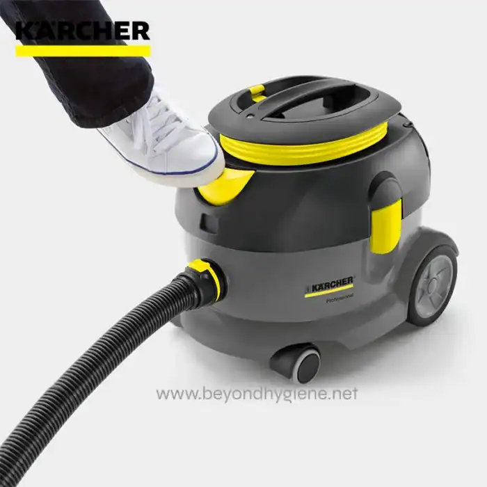 Karcher industrial vacuum cleaner for commercial cleaning, hygienic floor maintenance and sanitation services by Beyond Hygiene Asia.