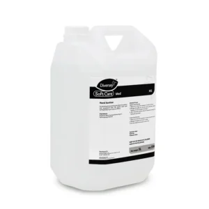Diversey SoftCare Hand Sanitizer 5L, alcohol-based disinfectant for effective hand hygiene and sanitation in commercial and healthcare settings.