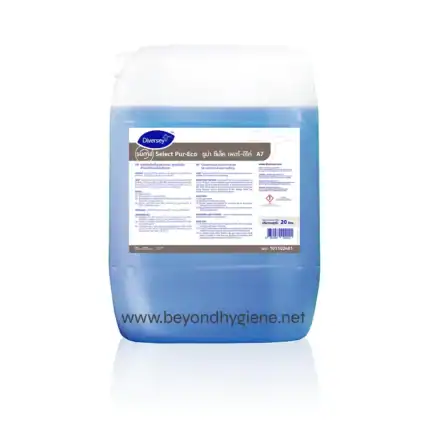 Diversey Select Pur-Eco disinfectant liquid cleaner for industrial and commercial use, ideal for maintaining hygiene and sanitation standards across various facilities.