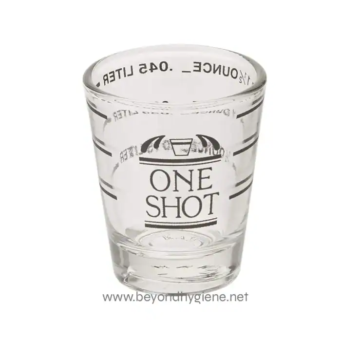 People also ask, 2. Clear shot glass with "ONE SHOT" logo and measurement lines, used for serving alcohol, with a focus on barware and beverage accessories. 3. A transparent shot glass featuring "ONE SHOT" branding and measurement lines, ideal for bars and parties. 4. The image shows a clear glass shot glass with "ONE SHOT" printed on it, typically used for measuring and serving alcoholic drinks. The design emphasizes barware and beverage service accessories. 5. relevant.