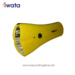 Bright yellow safety flashlight with multiple LED bulbs for industrial and outdoor use, designed by Beyond Hygiene Asia to enhance safety and visibility in various settings.