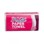 Femme paper towel roll, 175 high-quality tissue paper sheets, ideal for hygiene and cleaning purposes, eco-friendly, and designed for efficient absorption and durability.