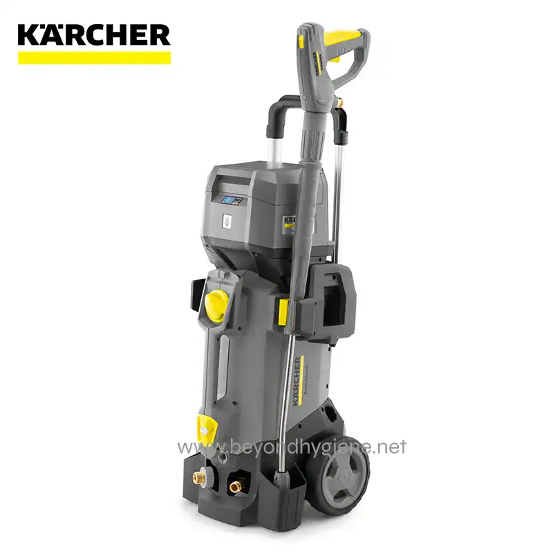 Karcher pressure washer for commercial and industrial cleaning, essential for hygiene maintenance.