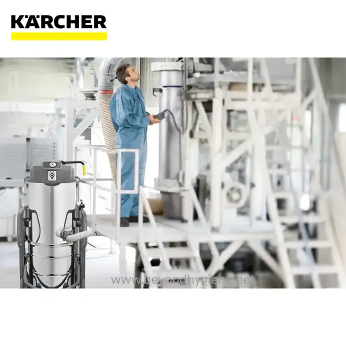 Karcher industrial cleaning equipment used by Beyond Hygiene Asia for thorough sanitation and hygiene solutions in commercial settings.