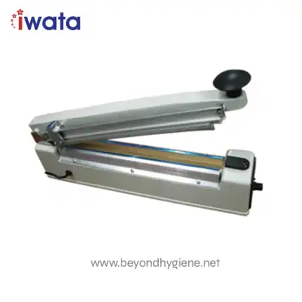Aluminum heat sealer machine for packaging, ideal for food and industrial applications, offering efficient sealing and durability, used by Beyond Hygiene Asia for quality hygiene solutions.