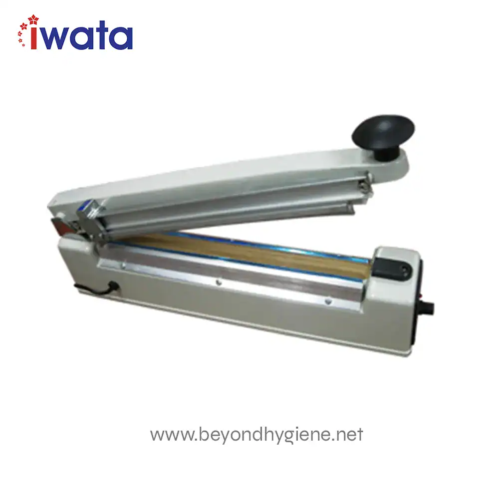 Aluminum heat sealer machine for packaging, ideal for food and industrial applications, offering efficient sealing and durability, used by Beyond Hygiene Asia for quality hygiene solutions.