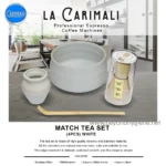 Ceramic and bamboo matcha tea set with teapot, spoon, and bowl, ideal for traditional tea ceremonies, made with high-quality, non-toxic, natural materials for a safe and authentic experience.