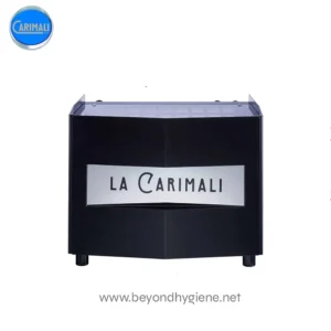 Carimali coffee machine dispenser for commercial cafes and restaurants, designed for efficient brewing and hygiene. Perfect for professional barista environments seeking quality and cleanliness.