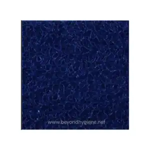 Flexible blue cleaning scrubber sponge for hygiene and sanitation applications.