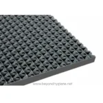 Stainless steel drainage mat with durable anti-slip surface for hygiene and safety in commercial and industrial settings.