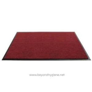Red entrance mat for hygiene and cleanliness at Beyond Hygiene Asia.