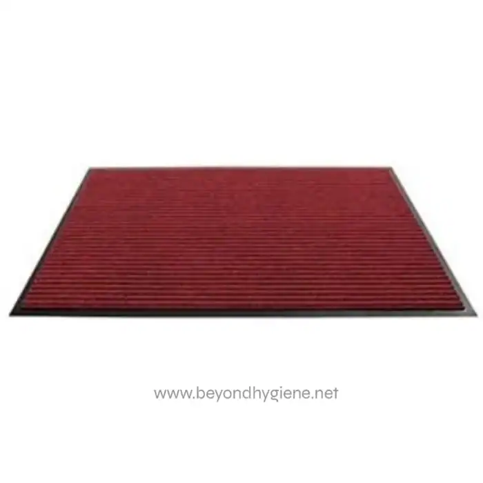 Red entrance mat for hygiene and cleanliness at Beyond Hygiene Asia.