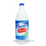 Bleach Zorrox Plus bottle for cleaning and disinfecting surfaces, effective against germs and viruses, suitable for commercial or household cleaning.