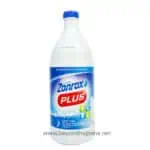 Bleach Zorrox Plus bottle for cleaning and disinfecting surfaces, effective against germs and viruses, suitable for commercial or household cleaning.