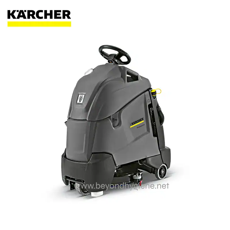 Karcher industrial floor scrubber machine for commercial cleaning and hygiene maintenance in Asia.