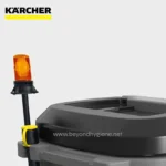 Karcher industrial cleaning machine with warning light for hygiene safety and sanitation in Asia.