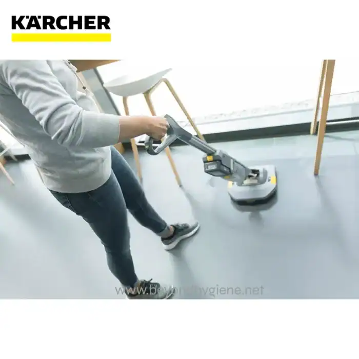 Kärcher commercial floor cleaning machine in use at Beyond Hygiene Asia.