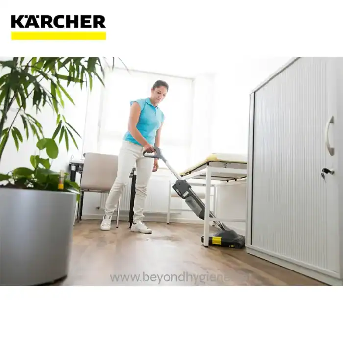 Karcher cleaning in progress at beyond hygiene asia office.