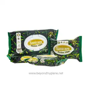 Sanicare Bamboo Wipes 60 Sheets - Rainforest Mist Scent