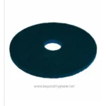 Black cleaning foam filter disc for commercial hygiene and sanitation applications.