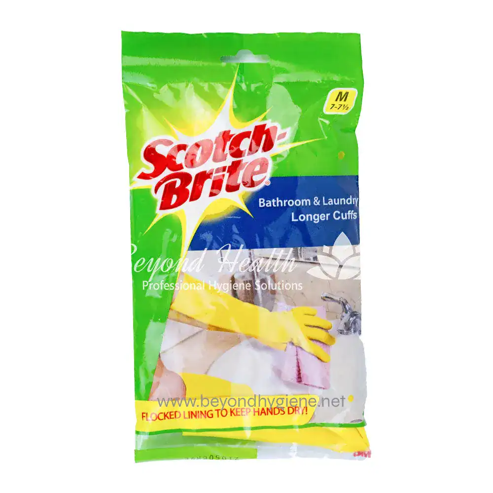 Scotch-Brite® Bathroom And Laundry Gloves Medium 1 pair, 7-7.5in