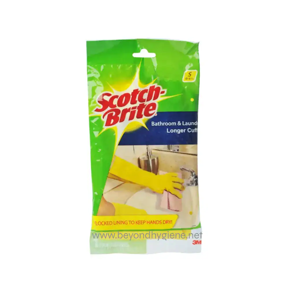 Scotch-Brite® Bathroom And Laundry Gloves Small 1 pair, 6-6.5in