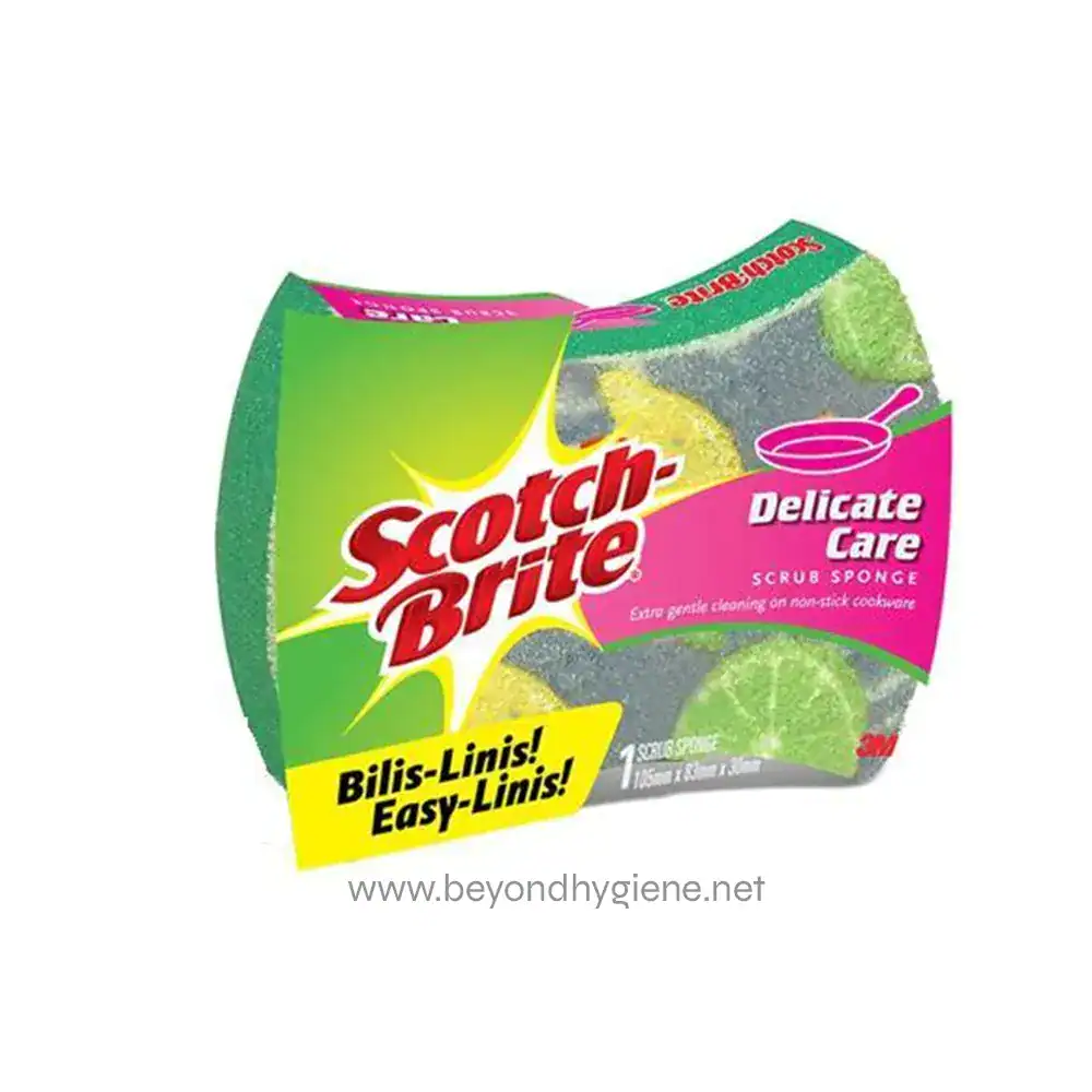 Scotch-Brite® Delicate Care Sponge 105mm x 83mm Scotch-Brite® Delicate Care Sponge 105mm x 83mm